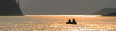 Smokey sunset on the Yukon
